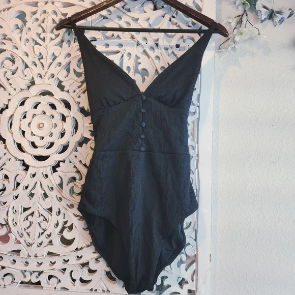 RED CARTER JUANITA BLACK BODYSUIT EUC WOMENS SIZE MEDIUM - Picture 12 of 12